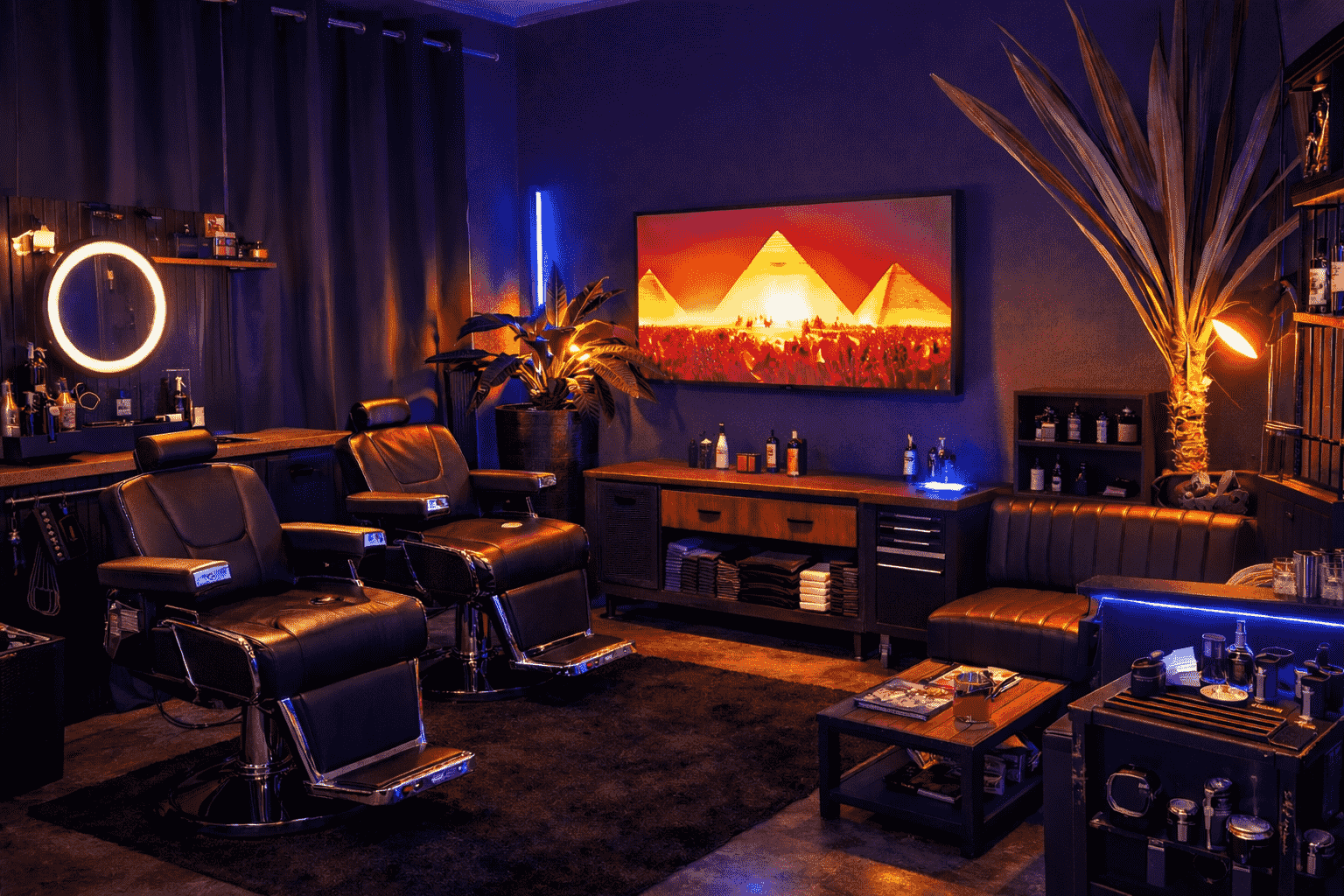 Ambiente da Barbearia Care For Men